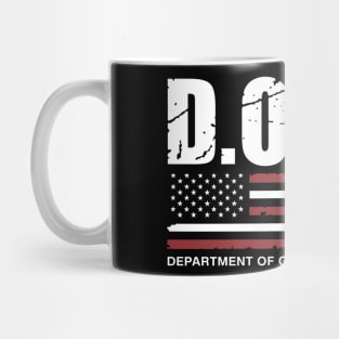 Doge-Department-Of-Government-Efficiency-Us-Flag Mug